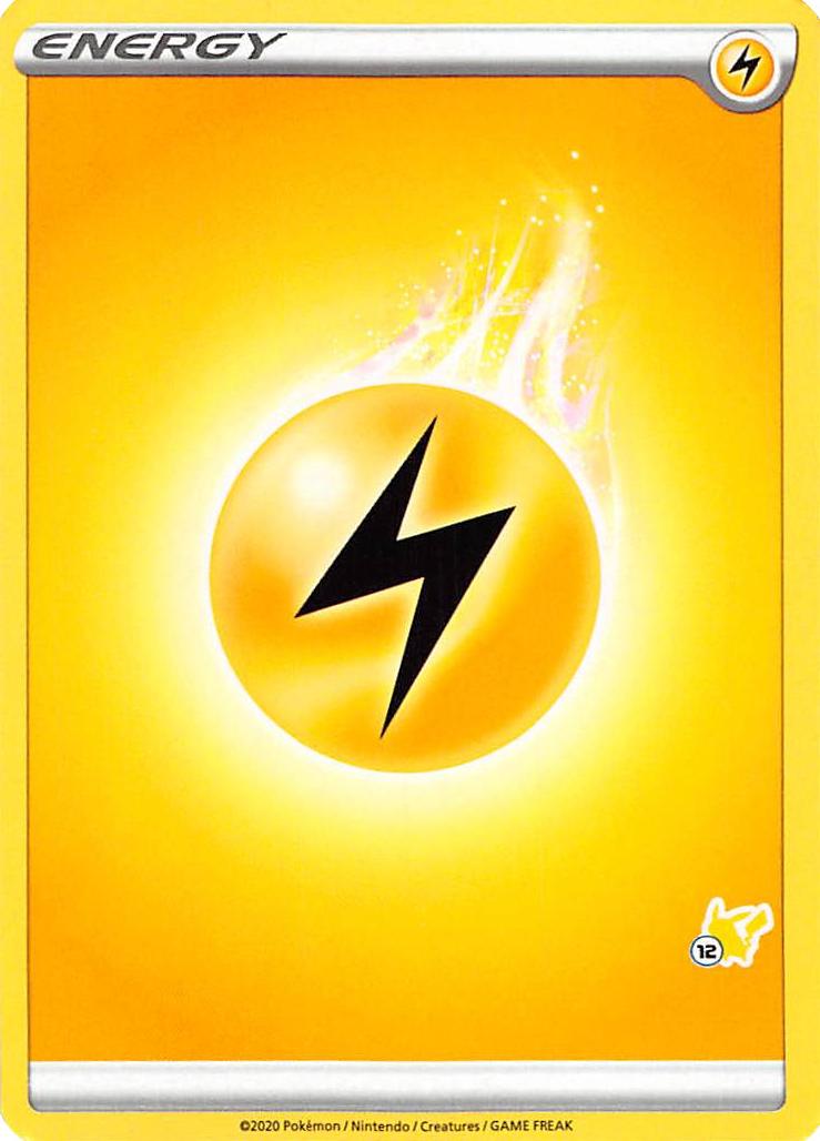 Lightning Energy (Pikachu Stamp #12) [Battle Academy 2022] | Total Play