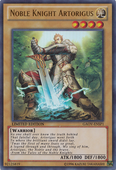 Noble Knight Artorigus (GAOV-ENSP1) [GAOV-ENSP1] Ultra Rare | Total Play