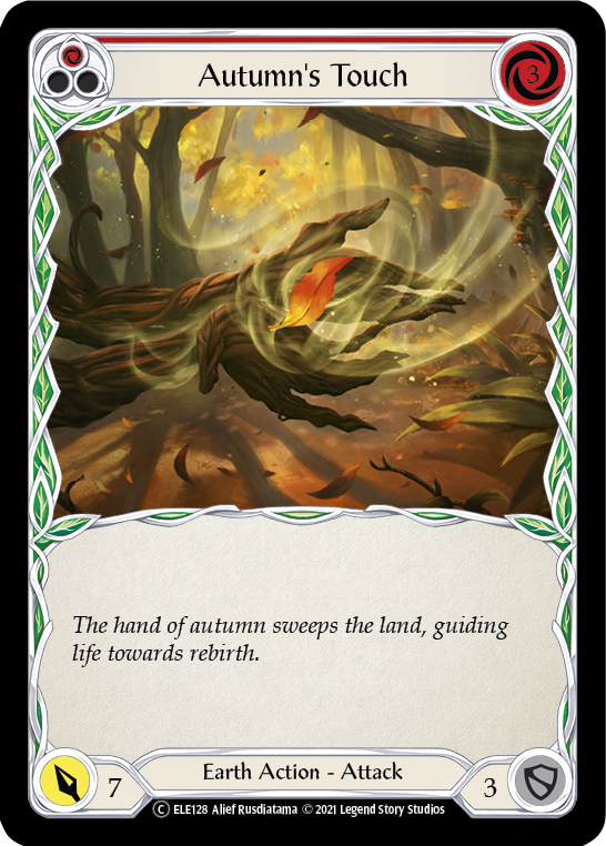 Autumn's Touch (Red) [U-ELE128] (Tales of Aria Unlimited)  Unlimited Rainbow Foil | Total Play