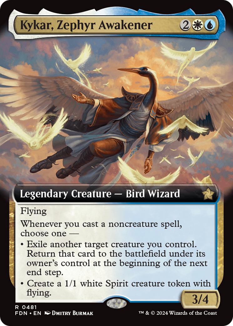 Kykar, Zephyr Awakener (Extended Art) [Foundations] | Total Play