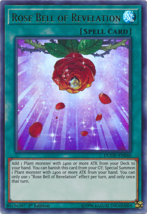 Rose Bell of Revelation [DUOV-EN040] Ultra Rare | Total Play