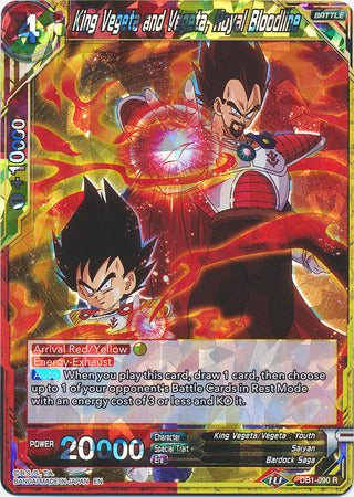 King Vegeta and Vegeta, Royal Bloodline (DB1-090) [Dragon Brawl] | Total Play