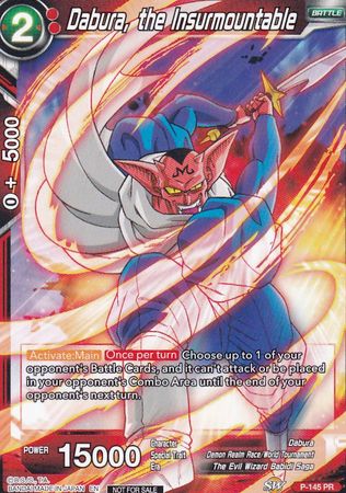 Dabura, the Insurmountable (Power Booster: World Martial Arts Tournament) (P-145) [Promotion Cards] | Total Play