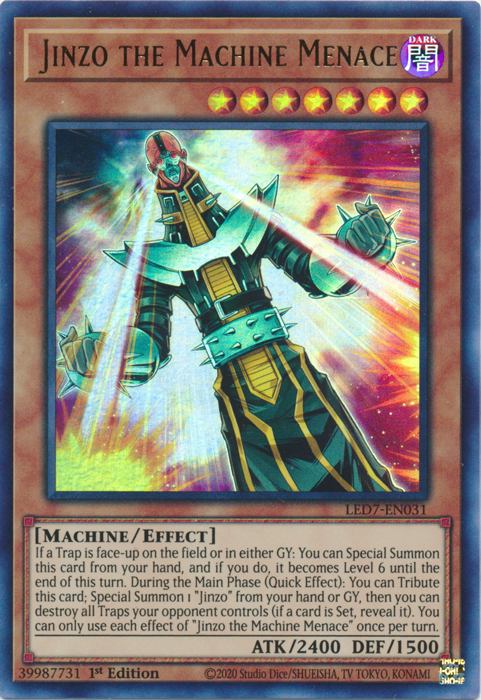 Jinzo the Machine Menace [LED7-EN031] Ultra Rare | Total Play