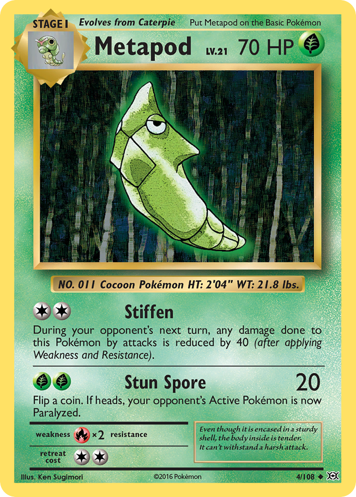 Metapod (4/108) [XY: Evolutions] | Total Play