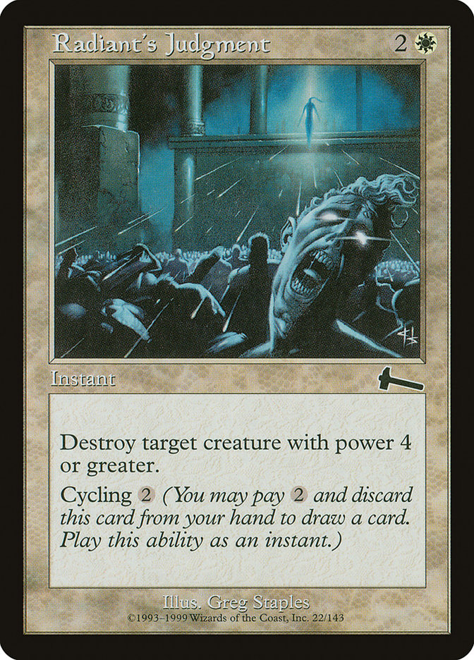 Radiant's Judgment [Urza's Legacy] | Total Play