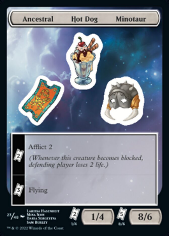 Ancestral Hot Dog Minotaur [Unfinity Stickers] | Total Play