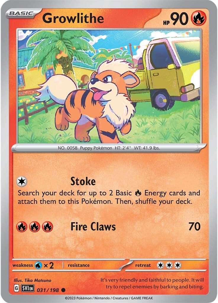 Growlithe (031/198) [Scarlet & Violet: Base Set] | Total Play