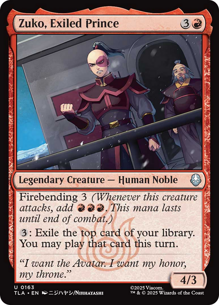 Zuko, Exiled Prince [Avatar: The Last Airbender] | Total Play