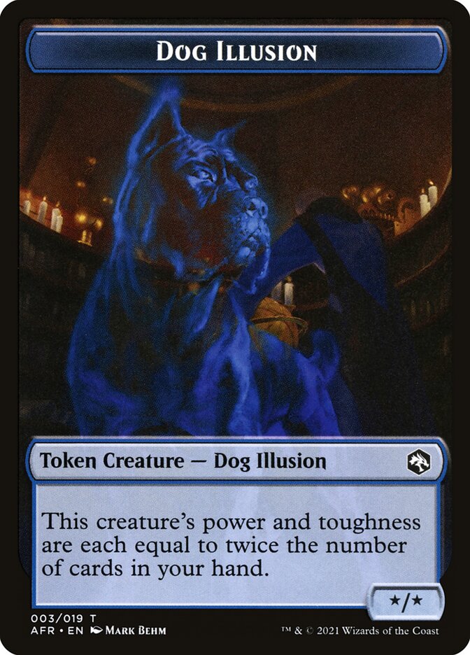 Angel // Dog Illusion Double-Sided Token [Dungeons & Dragons: Adventures in the Forgotten Realms Tokens] | Total Play