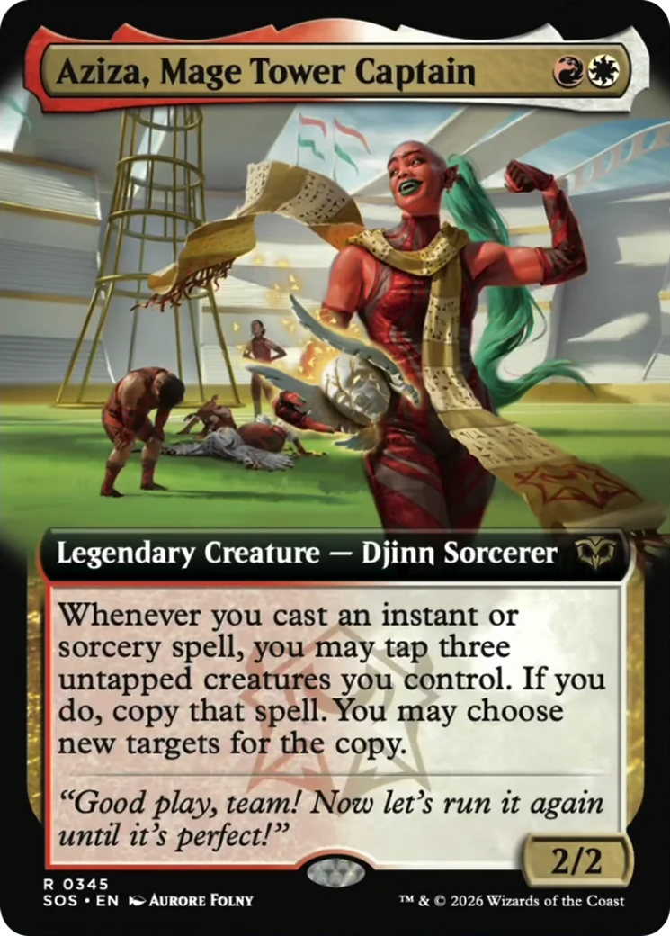 Aziza, Mage Tower Captain (Extended Art) [Secrets of Strixhaven] | Total Play