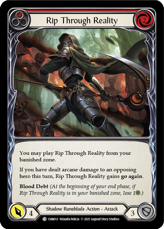 Rip Through Reality (Red) [CHN013] (Monarch Chane Blitz Deck) | Total Play