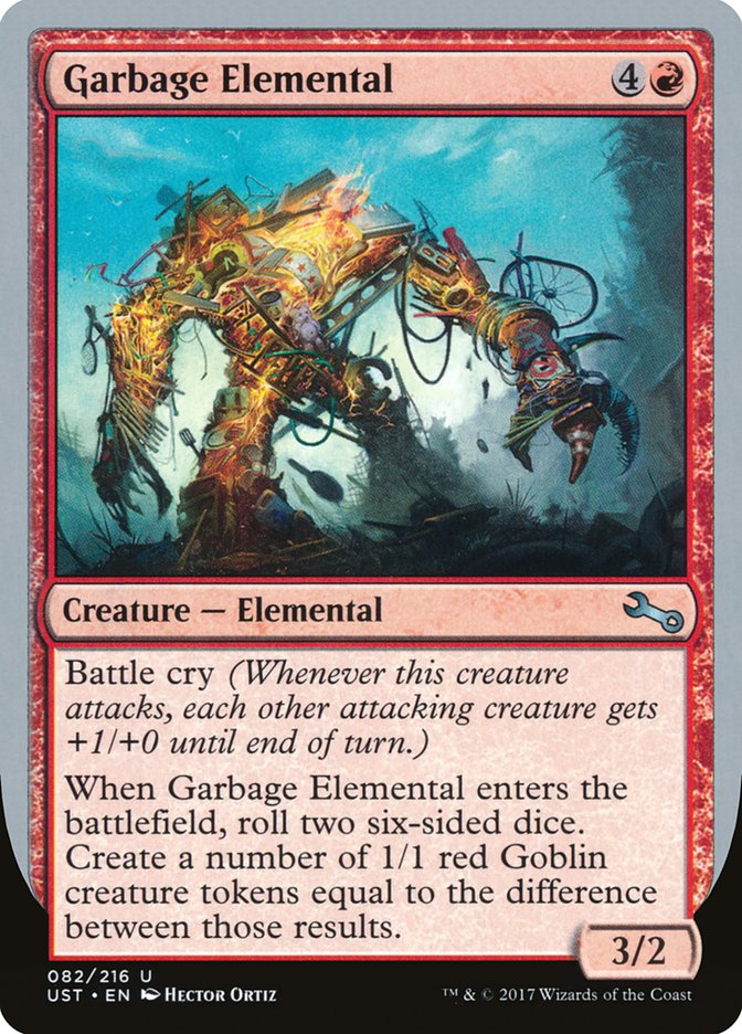 Garbage Elemental (3/2 Creature) [Unstable] | Total Play