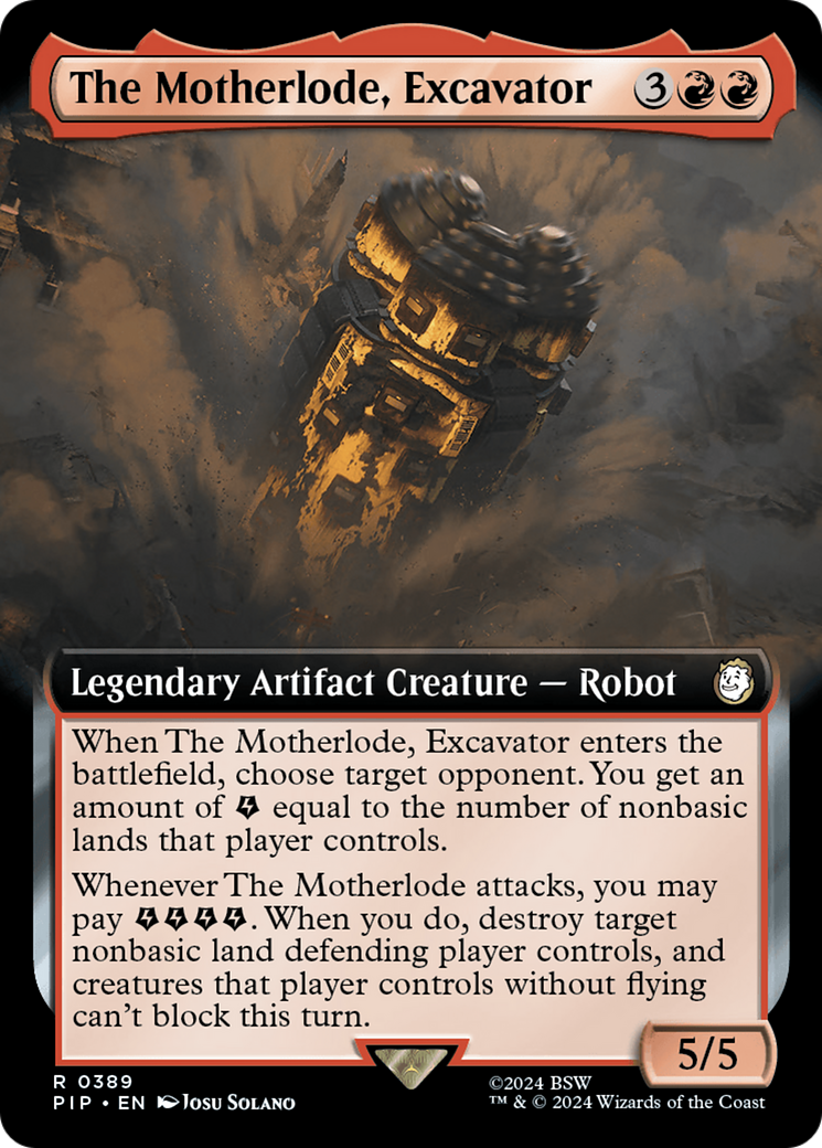 The Motherlode, Excavator (Extended Art) [Fallout] | Total Play