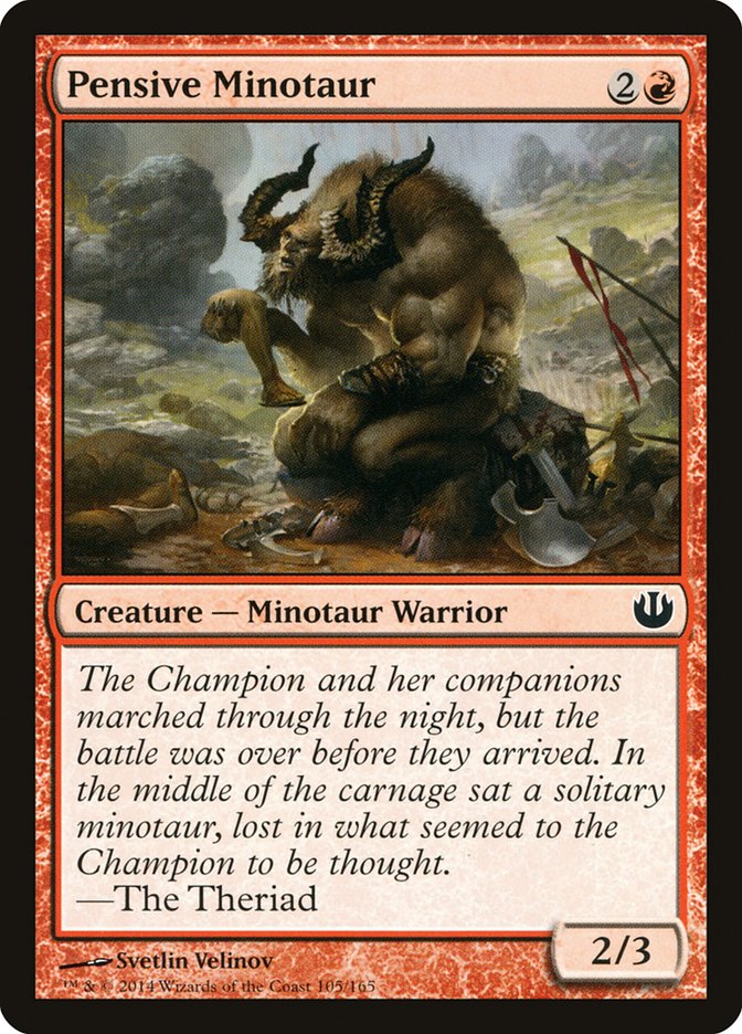 Pensive Minotaur [Journey into Nyx] | Total Play