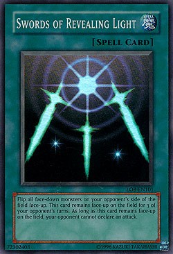 Swords of Revealing Light [LOB-EN101] Super Rare | Total Play