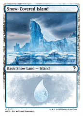 Snow-Covered Island (White Border) [Mystery Booster 2] | Total Play