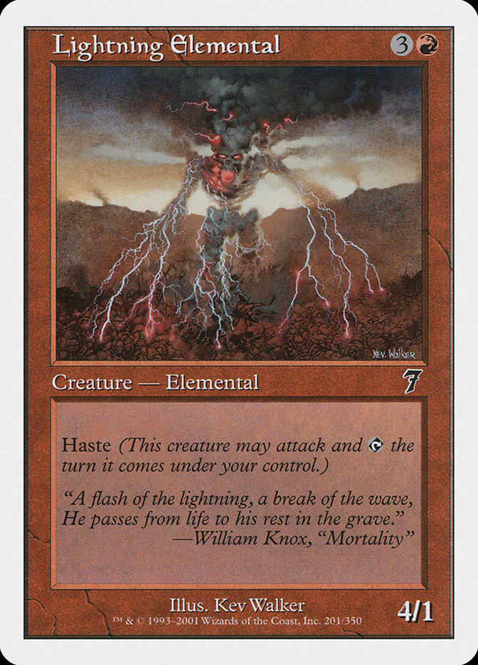 Lightning Elemental [Seventh Edition] | Total Play