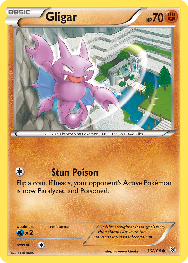 Gligar (36/108) [XY: Roaring Skies] | Total Play