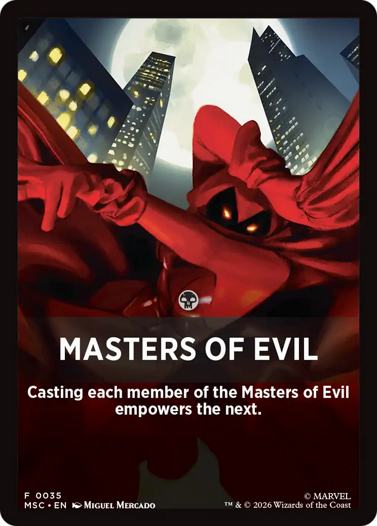 Masters of Evil Theme Card [Marvel Super Heroes Commander] | Total Play