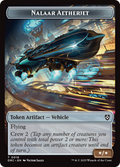 Construct // Nalaar Aetherjet Double-Sided Token [Aetherdrift Commander Tokens] | Total Play