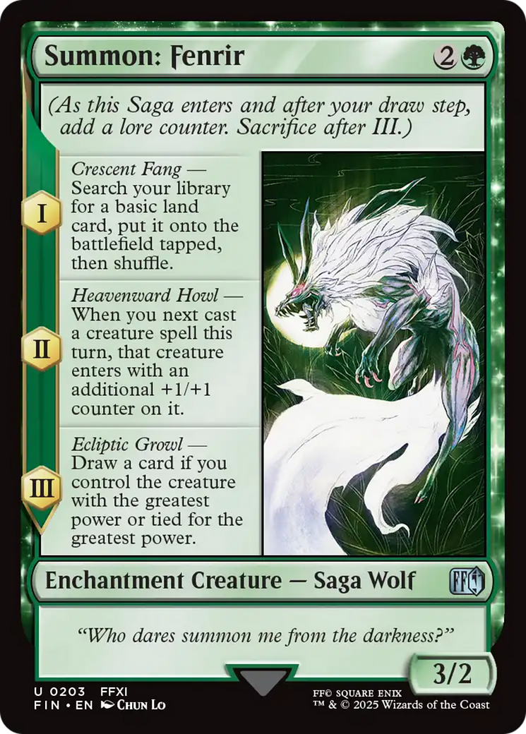 Summon: Fenrir [FINAL FANTASY] | Total Play