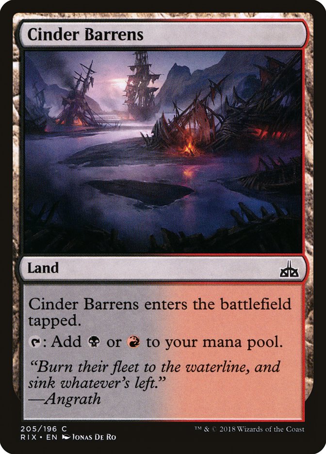 Cinder Barrens [Rivals of Ixalan] | Total Play