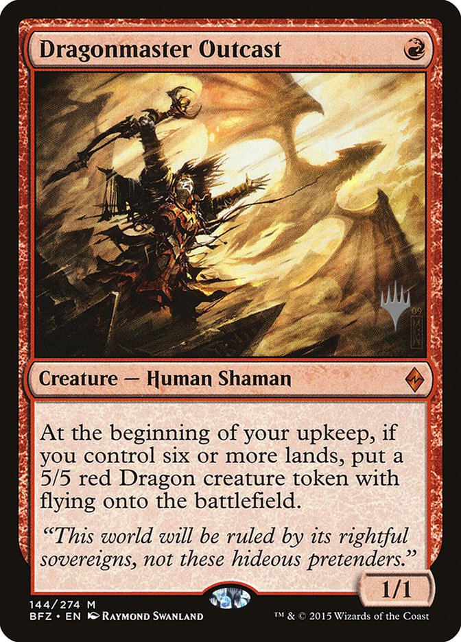 Dragonmaster Outcast (Promo Pack) [Battle for Zendikar Promos] | Total Play