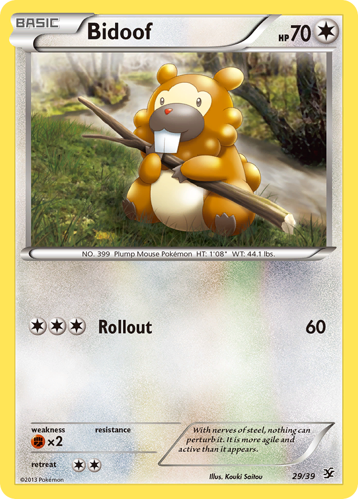 Bidoof (29/39) [XY: Kalos Starter Set] | Total Play