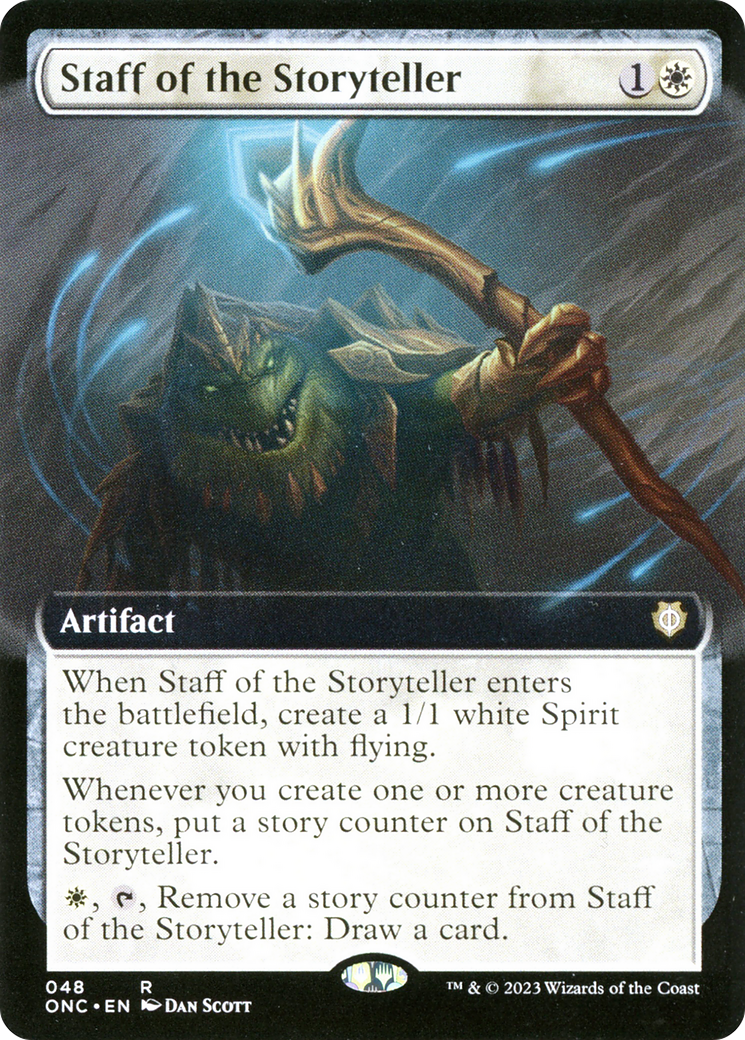 Staff of the Storyteller (Extended Art) [Phyrexia: All Will Be One Commander] | Total Play