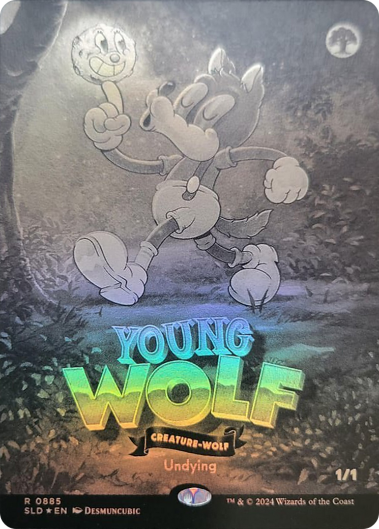 Young Wolf (Black & White Foil) [Secret Lair Drop Series] | Total Play