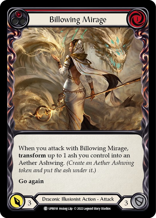 Billowing Mirage (Red) [UPR018] (Uprising)  Rainbow Foil | Total Play