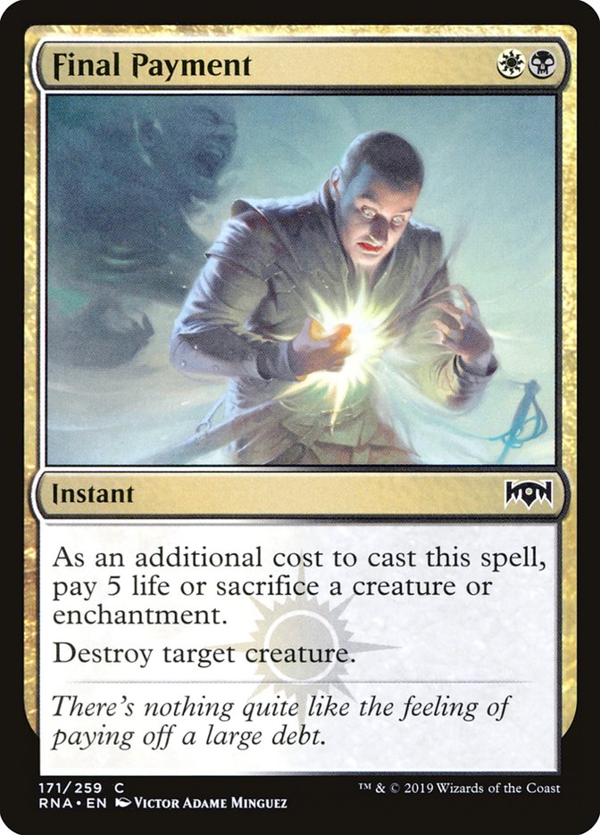 Final Payment [Ravnica Allegiance] | Total Play