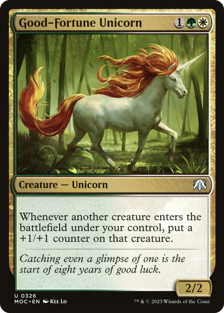 Good-Fortune Unicorn [March of the Machine Commander] | Total Play