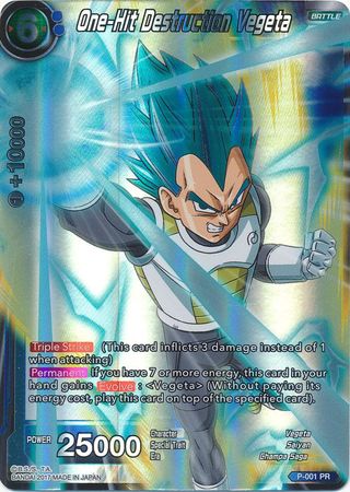 One-Hit Destruction Vegeta (P-001) [Promotion Cards] | Total Play