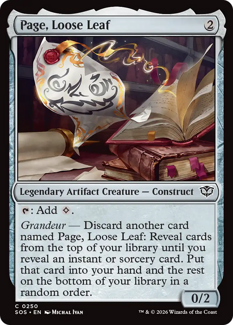 Page, Loose Leaf [Secrets of Strixhaven] | Total Play