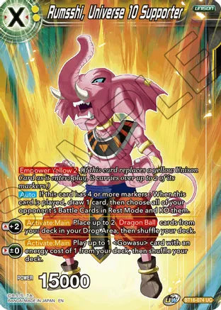 Rumsshi, Universe 10 Supporter (BT16-074) [Realm of the Gods] | Total Play