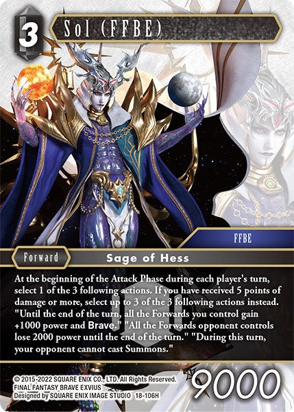 Sol (FFBE) [Resurgence of Power] | Total Play