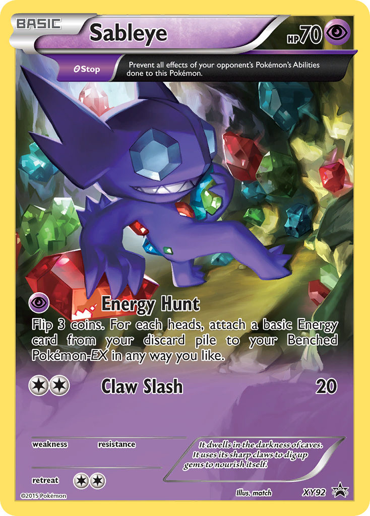 Sableye (XY92) [XY: Black Star Promos] | Total Play