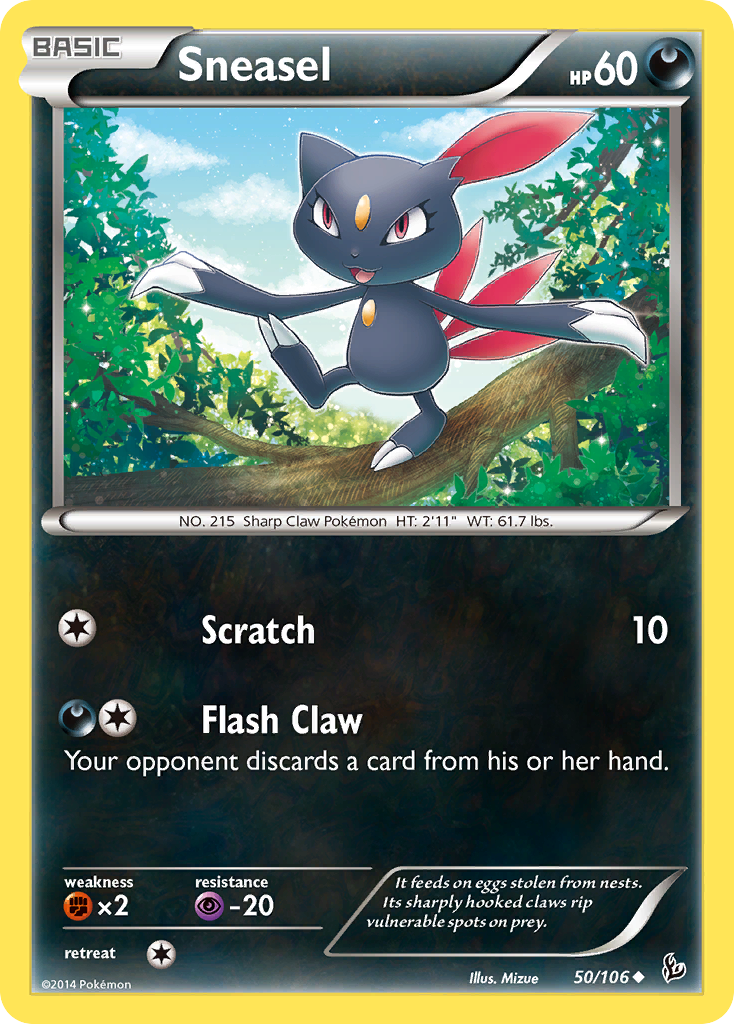 Sneasel (50/106) [XY: Flashfire] | Total Play