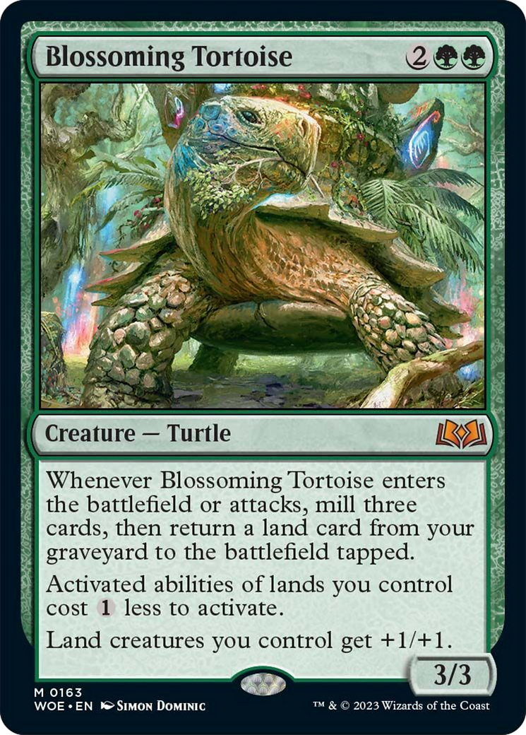 Blossoming Tortoise [Wilds of Eldraine] | Total Play