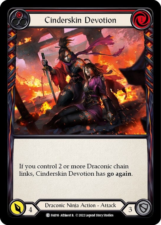 Cinderskin Devotion (Red) [FAI016] (Uprising Fai Blitz Deck) | Total Play