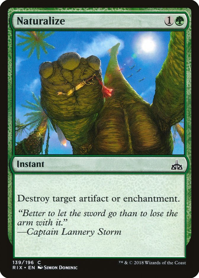Naturalize [Rivals of Ixalan] | Total Play
