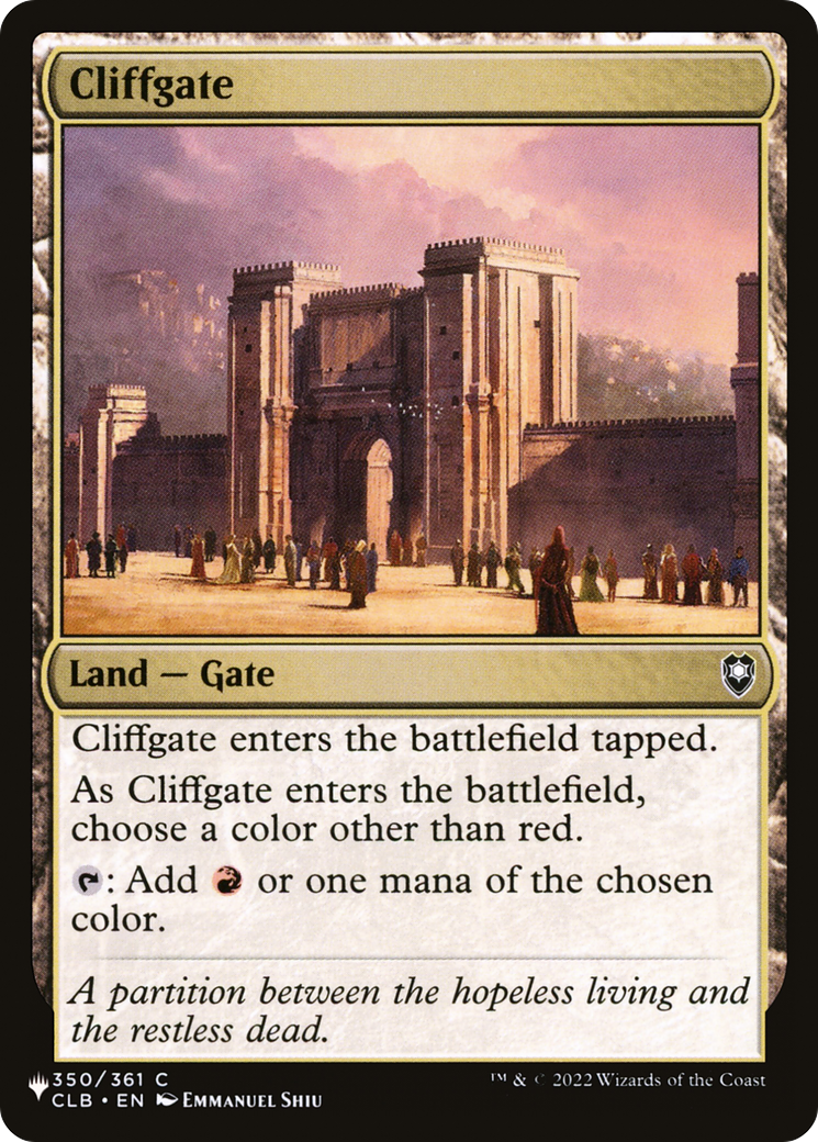 Cliffgate [The List] | Total Play