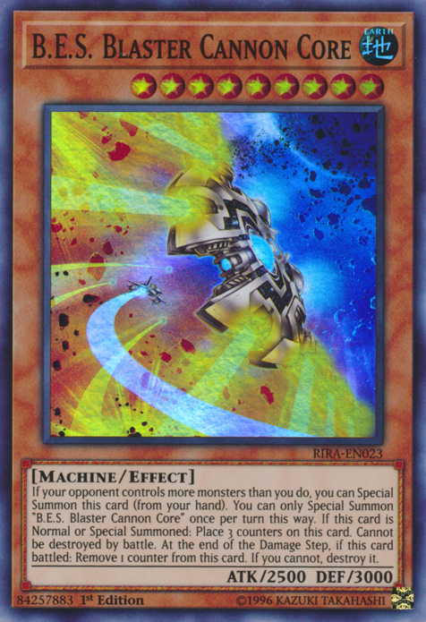 B.E.S. Blaster Cannon Core [RIRA-EN023] Super Rare | Total Play