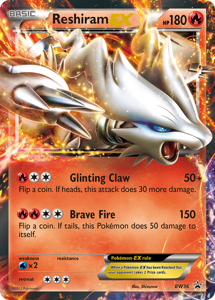 Reshiram EX (BW36) [Black & White: Black Star Promos] | Total Play