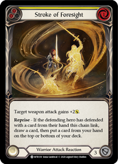 Stroke of Foresight (Yellow) [U-WTR139] (Welcome to Rathe Unlimited)  Unlimited Rainbow Foil | Total Play