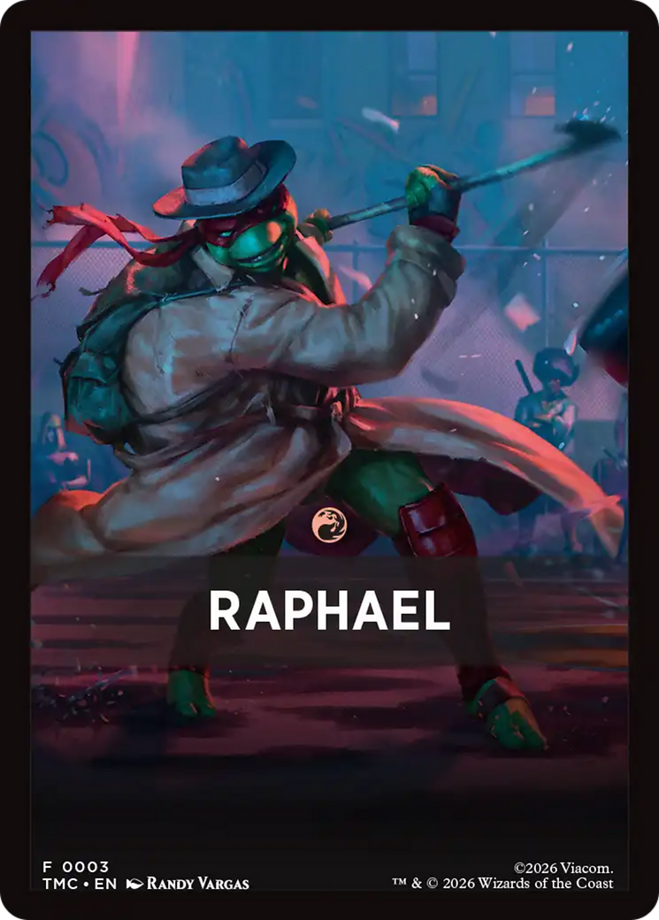 Raphael Theme Card [Teenage Mutant Ninja Turtles Commander Tokens] | Total Play