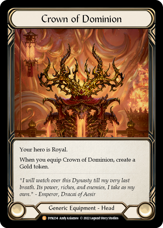 Crown of Dominion [DYN234] (Dynasty)  Rainbow Foil | Total Play