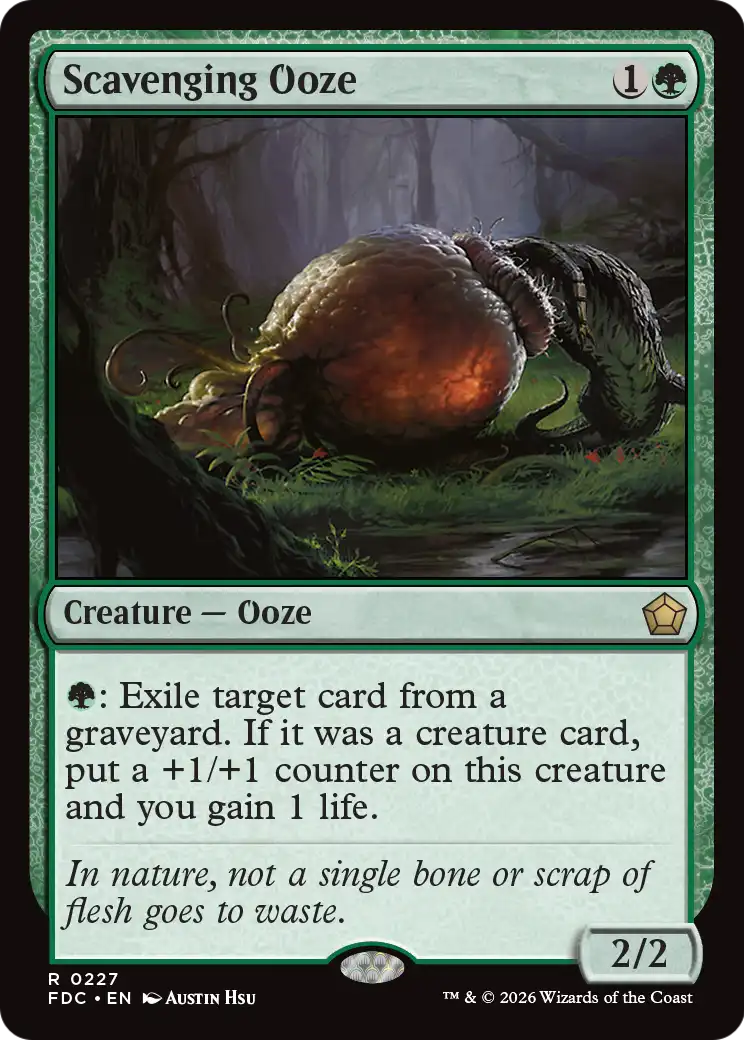 Scavenging Ooze [Foundations Commander] | Total Play